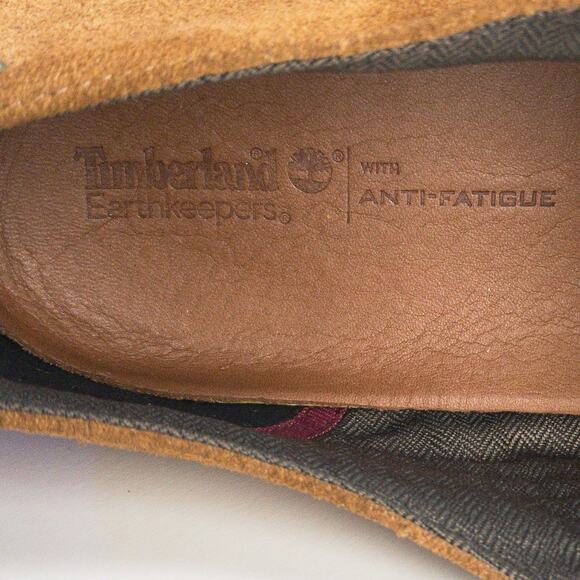 Timberland Suede Oxford Shoes Men’s 12 Tan Grip Sole Almond Toe Comfort Insole - Picture 12 of 13